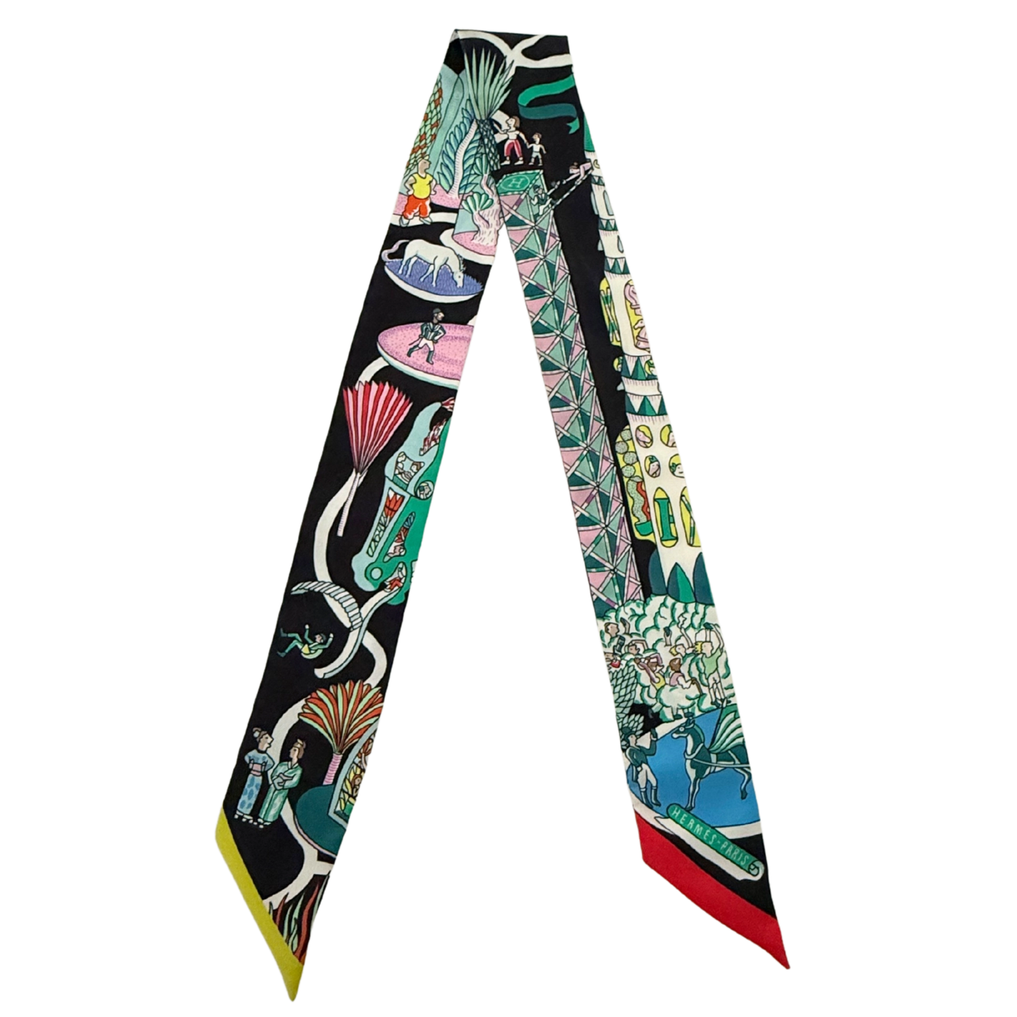 Hermès Twilly Weltausstellung schwarz / neuwertig Hermès