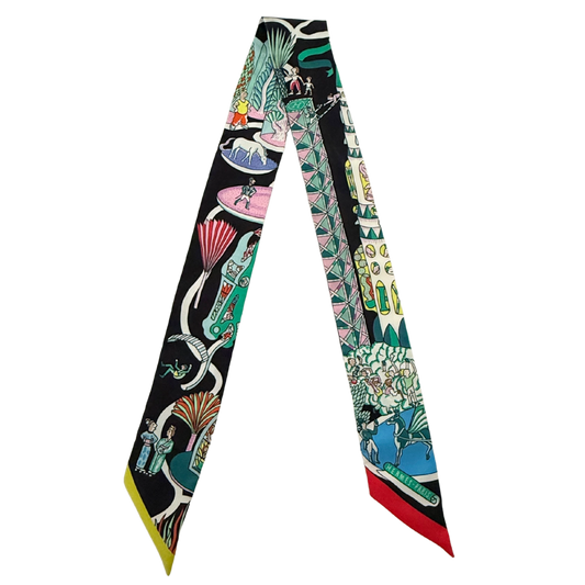 Hermès Twilly Weltausstellung schwarz / neuwertig Hermès