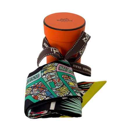 Hermès Twilly Weltausstellung schwarz / neuwertig Hermès