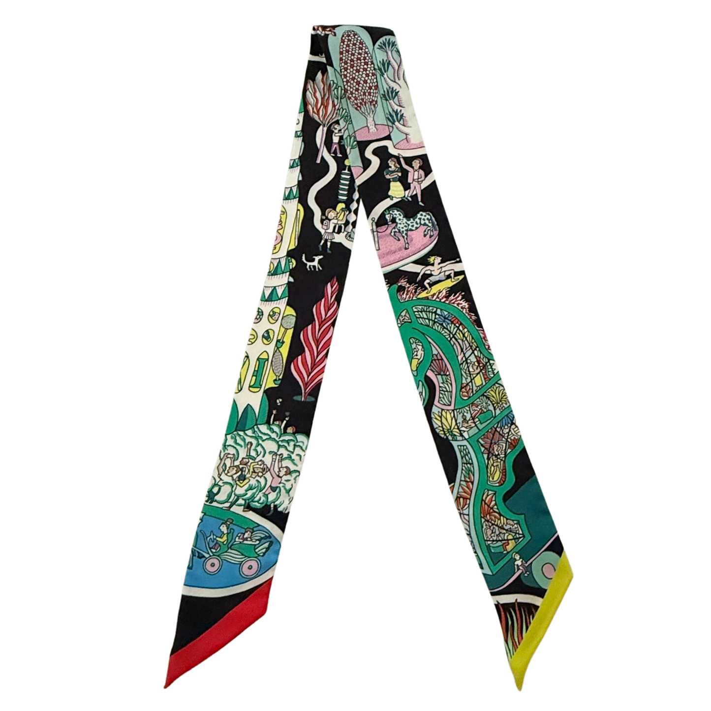 Hermès Twilly Weltausstellung schwarz / neuwertig Hermès