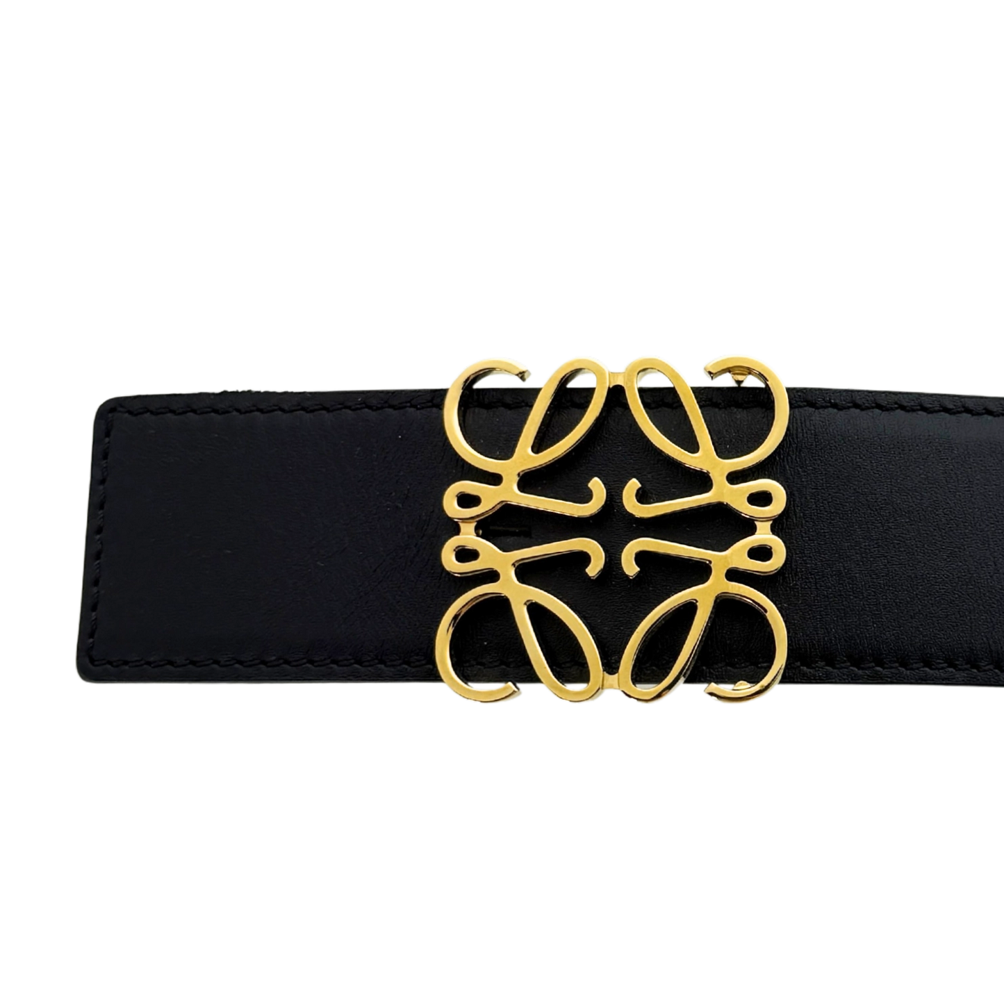 Loewe Anagram Wendegürtel Größe 90 Schwarz / neuwertig Loewe