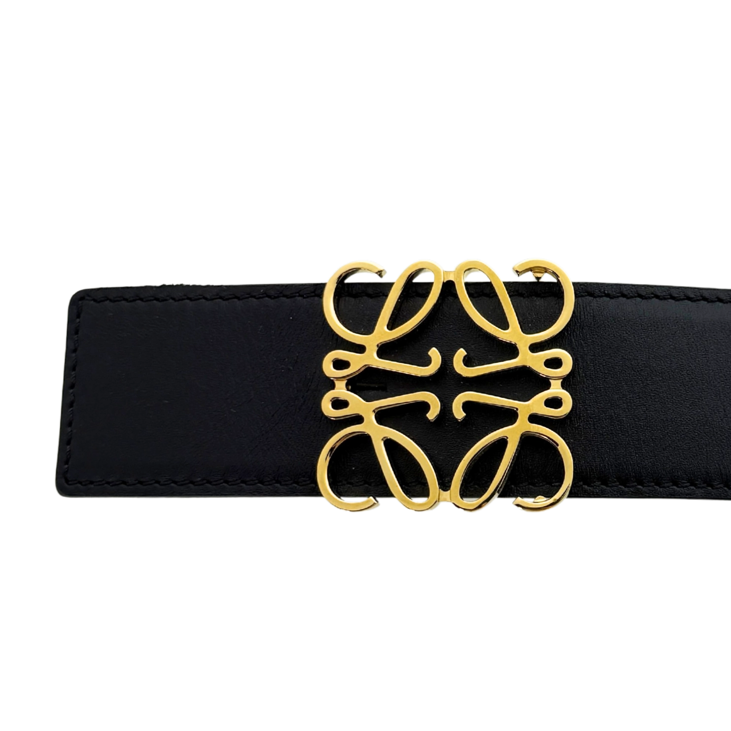 Loewe Anagram Wendegürtel Größe 90 Schwarz / neuwertig Loewe