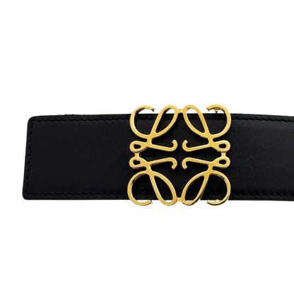 Loewe Anagram Wendegürtel Größe 90 Schwarz / neuwertig Loewe