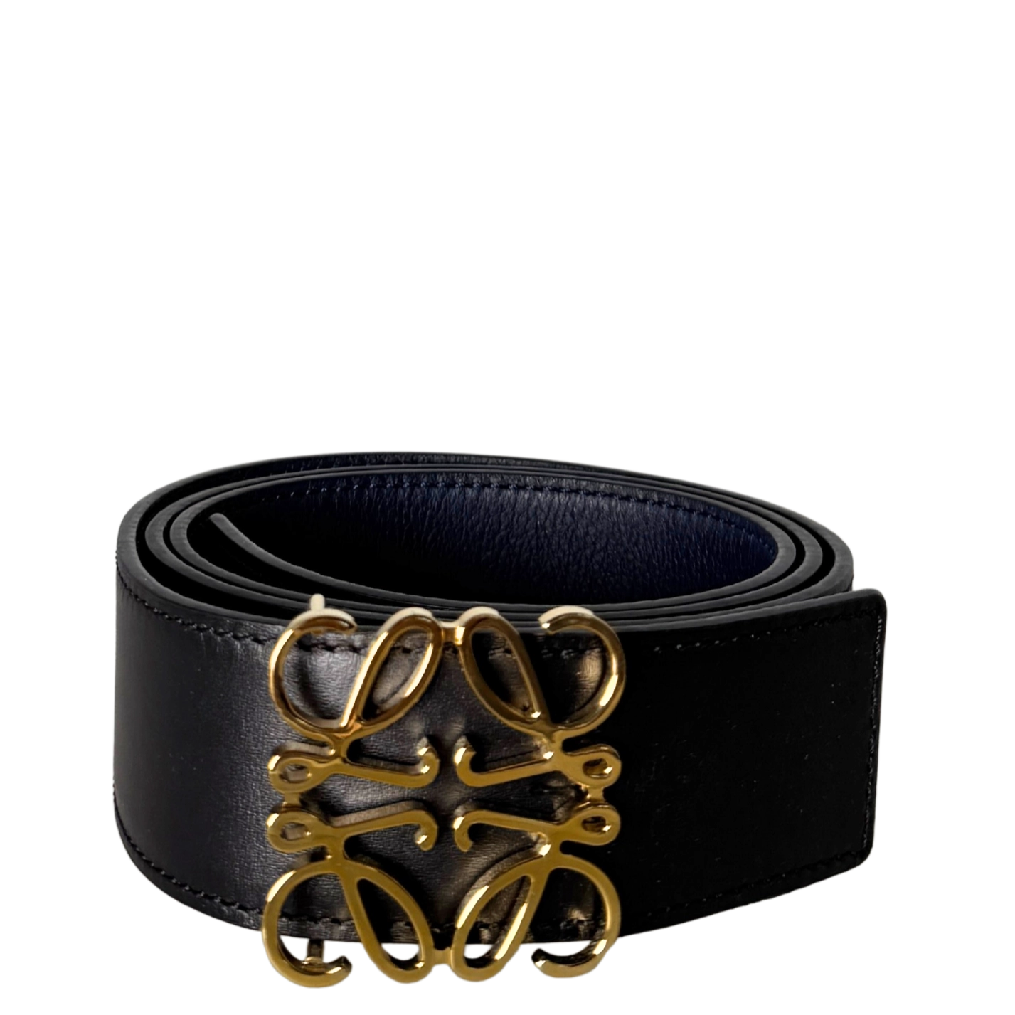 Loewe Anagram Wendegürtel Größe 90 Schwarz / neuwertig Loewe