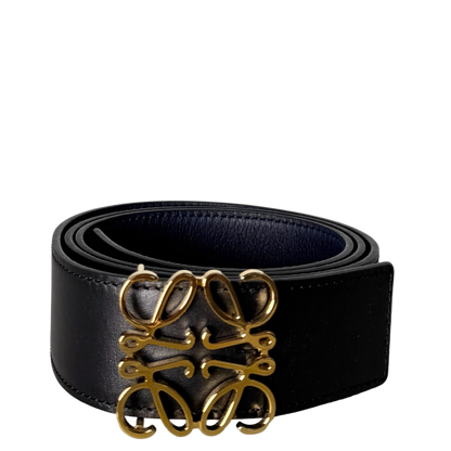 Loewe Anagram Wendegürtel Größe 90 Schwarz / neuwertig Loewe