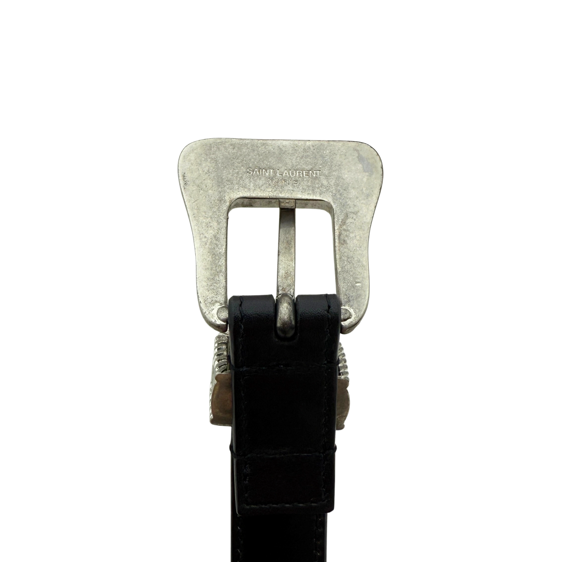 Saint Laurent Western Gürtel Schwarz / sehr gut Saint Laurent