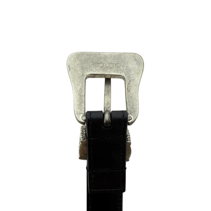 Saint Laurent Western Gürtel Schwarz / sehr gut Saint Laurent
