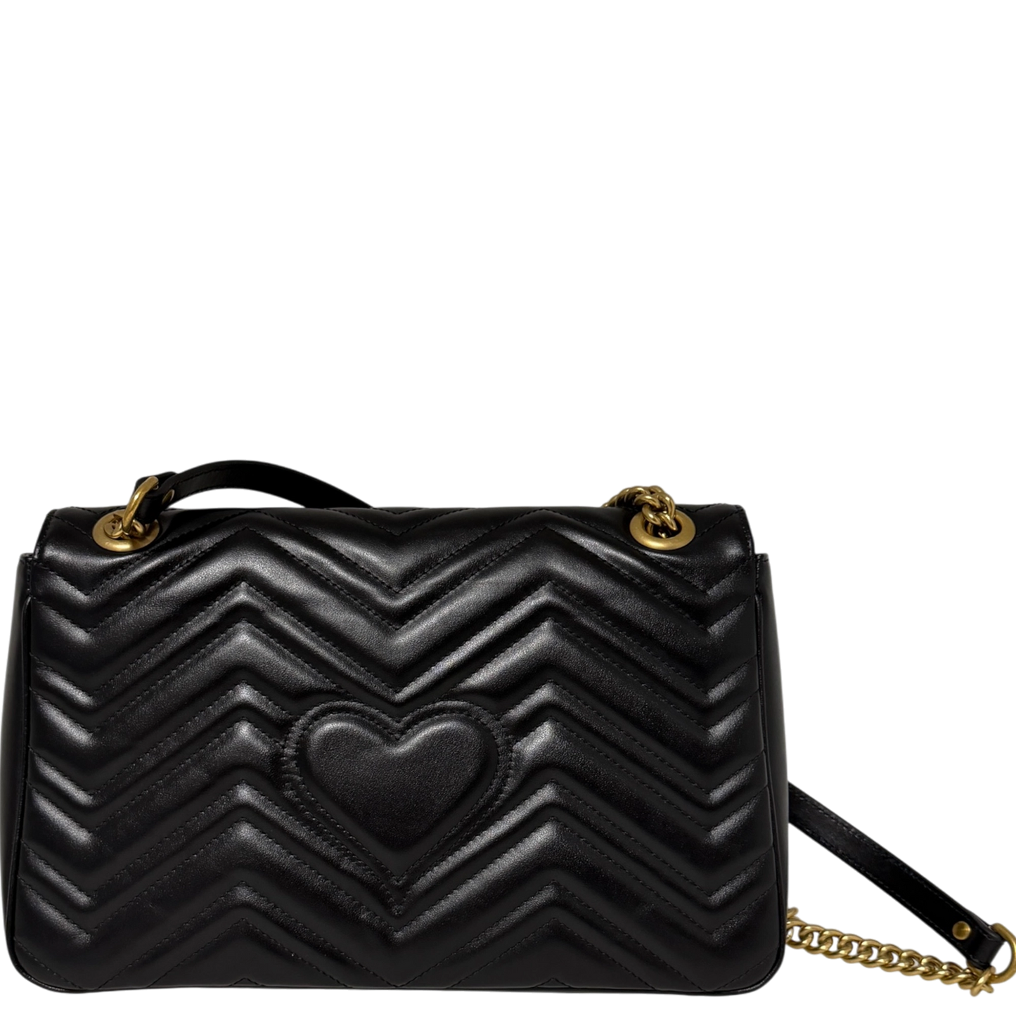 Gucci GG Marmont Medium Leder schwarz aktuelle Version  / neuwertig Gucci