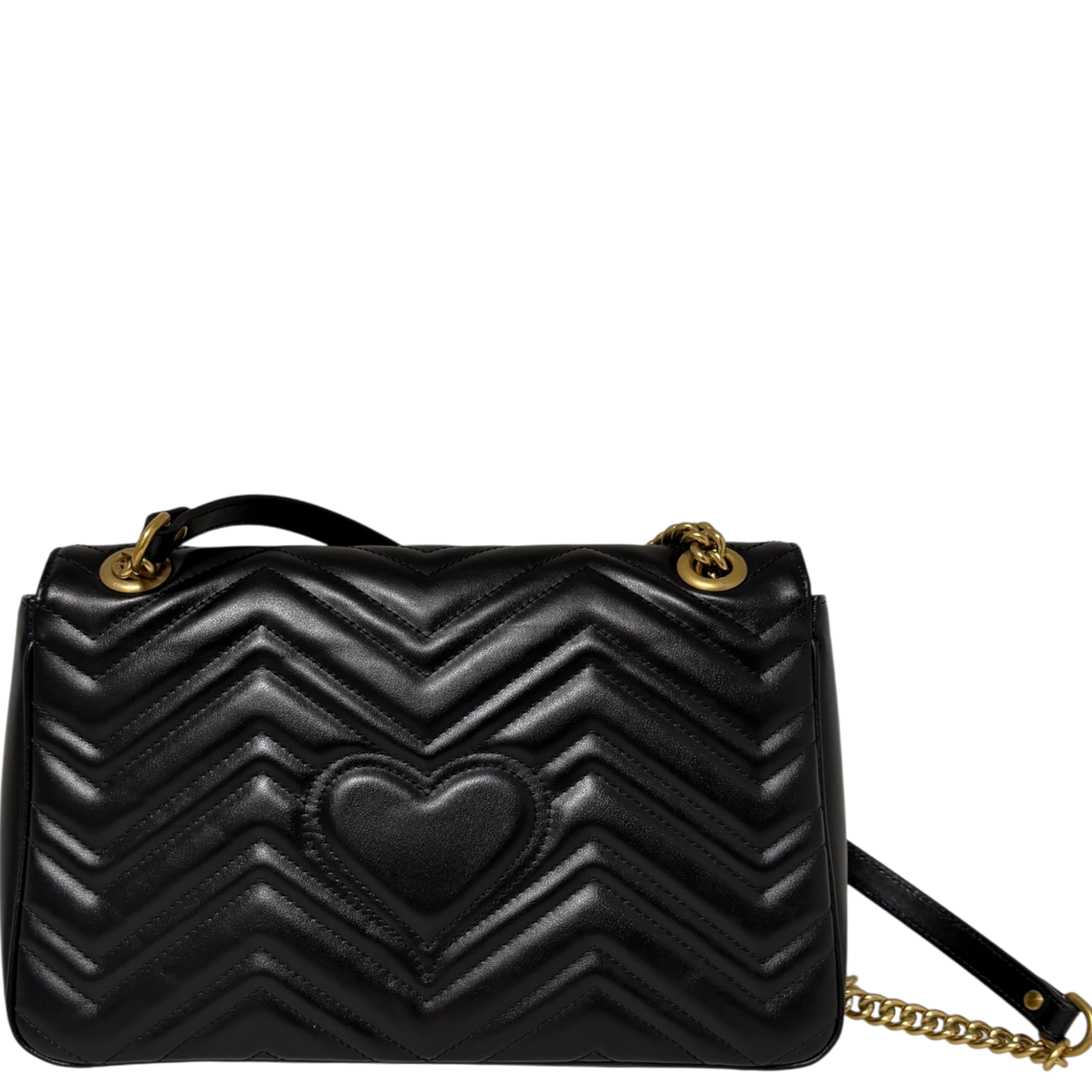 Gucci GG Marmont Medium Leder schwarz aktuelle Version  / neuwertig Gucci