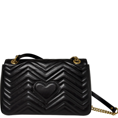 Gucci GG Marmont Medium Leder schwarz aktuelle Version  / neuwertig Gucci