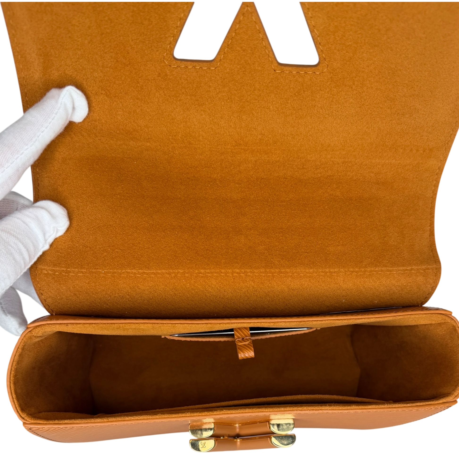 Louis Vuitton Twist MM Epi Leder braun GHW M57939 / sehr gut Louis Vuitton