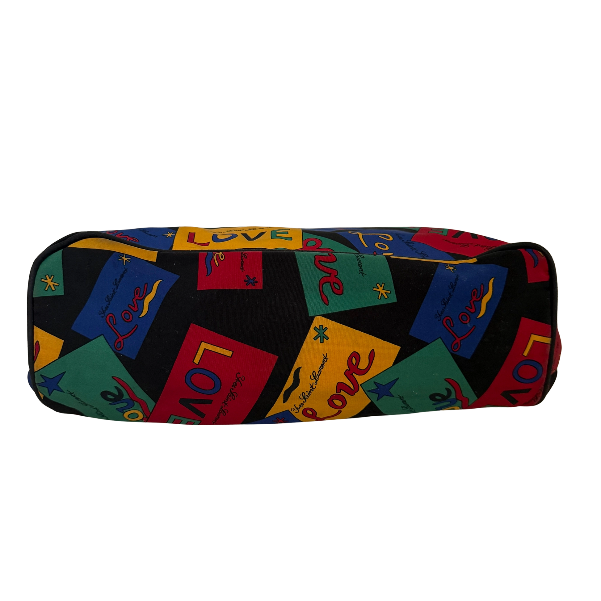 Yves Saint Laurent Love Printed nylon handtasche bunt / gut Echtheitscheck