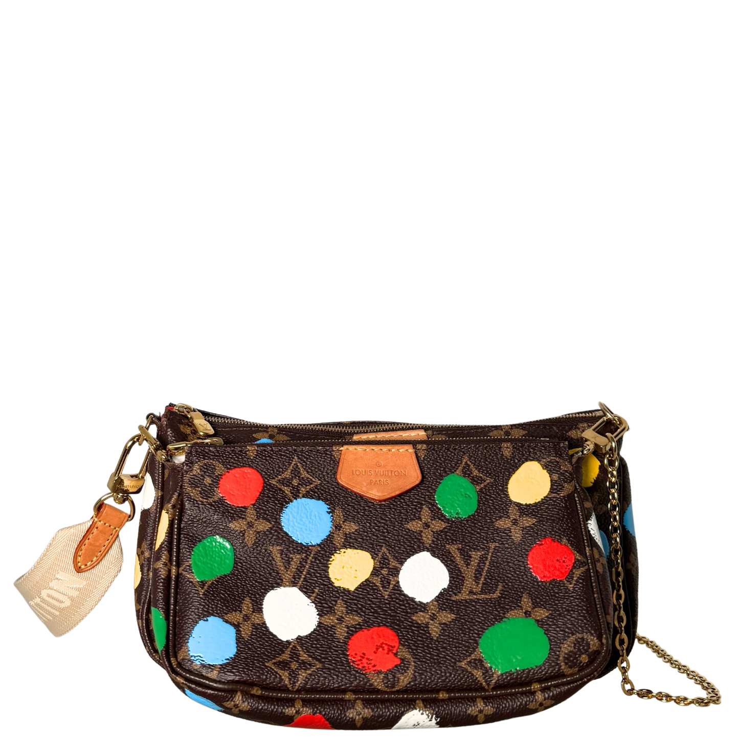 Louis Vuitton x Yayoi Kusama Multi Pochette Accessoires Monogram Multicolor M46385 / sehr gut Louis Vuitton