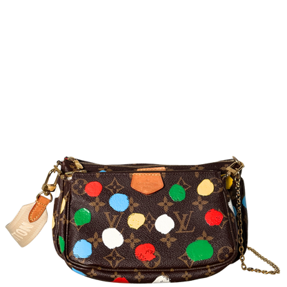 Louis Vuitton x Yayoi Kusama Multi Pochette Accessoires Monogram Multicolor M46385 / sehr gut Louis Vuitton