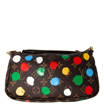 Louis Vuitton x Yayoi Kusama Multi Pochette Accessoires Monogram Multicolor M46385 / sehr gut Louis Vuitton