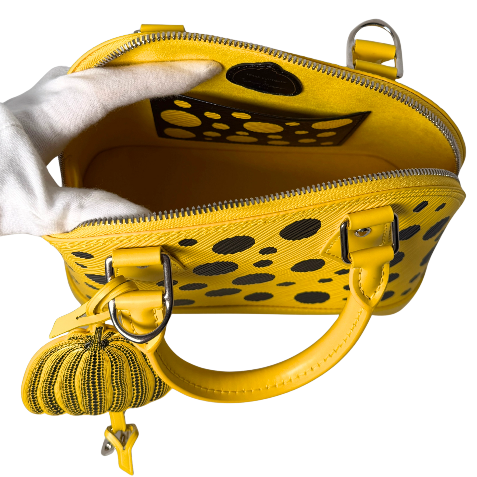Louis Vuitton x Yayoi Kusama Alma BB Handtasche aus Epi-Leder Gelb M21700 Fullset / neuwertig Louis Vuitton