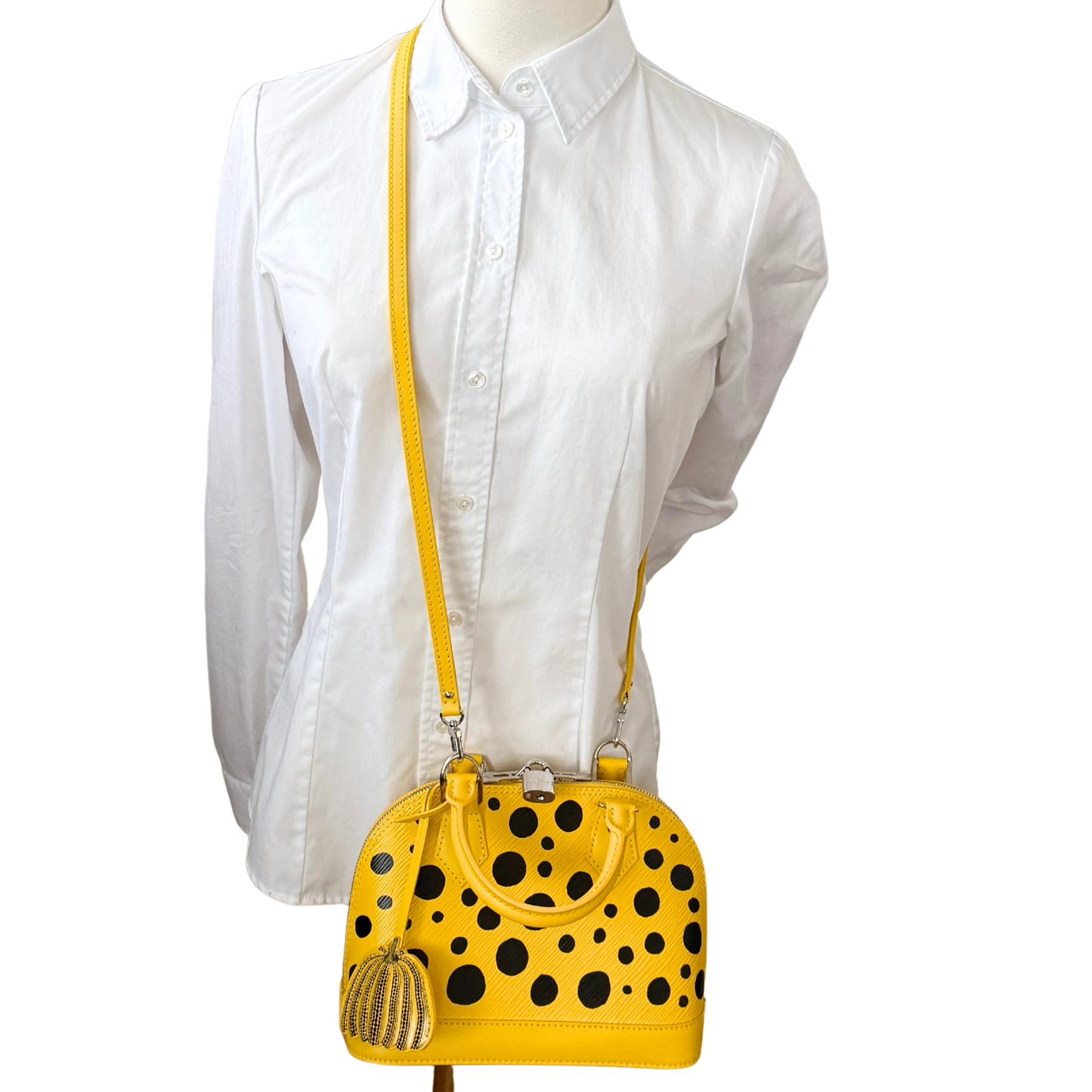 Louis Vuitton x Yayoi Kusama Alma BB Handtasche aus Epi-Leder Gelb M21700 Fullset / neuwertig Louis Vuitton