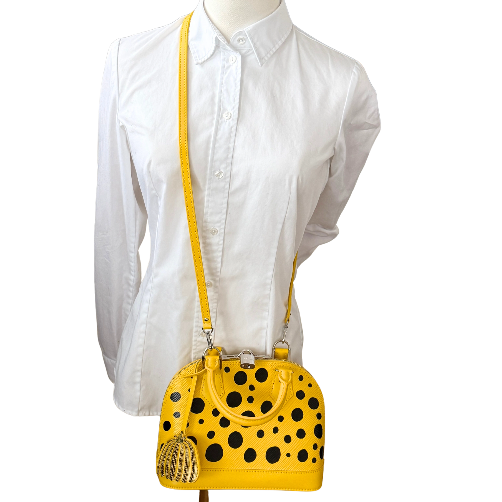 Louis Vuitton x Yayoi Kusama Alma BB Handtasche aus Epi-Leder Gelb M21700 Fullset / neuwertig Louis Vuitton