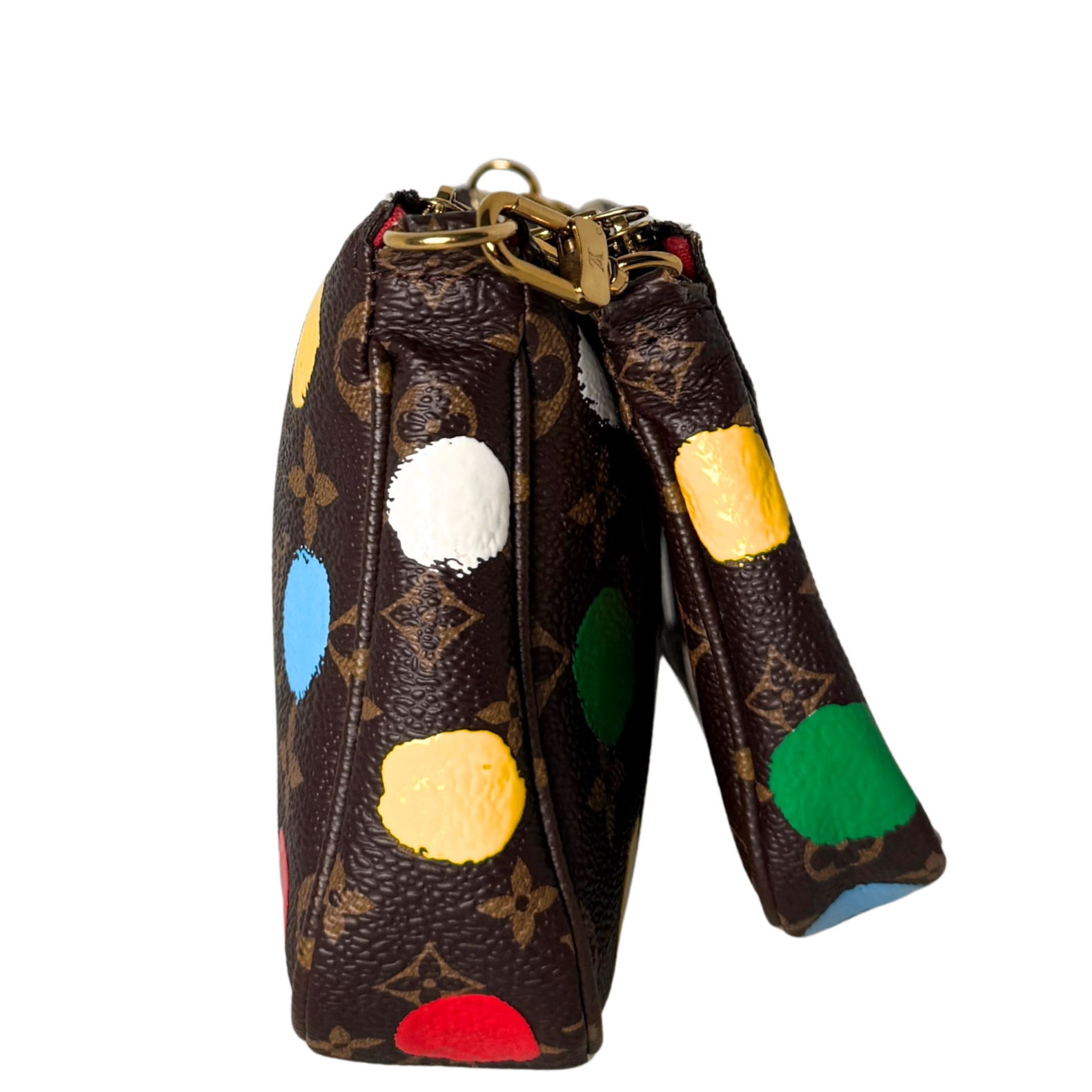 Louis Vuitton x Yayoi Kusama Multi Pochette Accessoires Monogram Multicolor M46385 / sehr gut Louis Vuitton