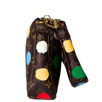 Louis Vuitton x Yayoi Kusama Multi Pochette Accessoires Monogram Multicolor M46385 / sehr gut Louis Vuitton
