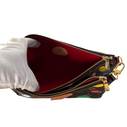 Louis Vuitton x Yayoi Kusama Multi Pochette Accessoires Monogram Multicolor M46385 / sehr gut Louis Vuitton