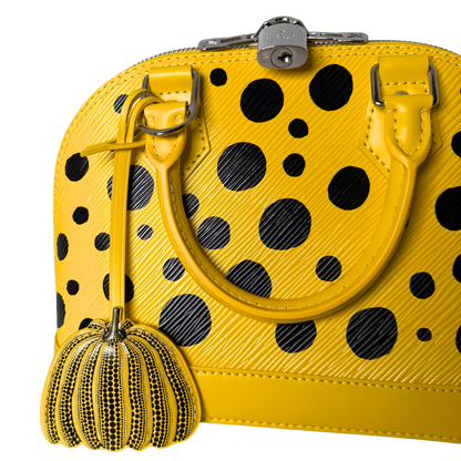 Louis Vuitton x Yayoi Kusama Alma BB Handtasche aus Epi-Leder Gelb M21700 Fullset / neuwertig Louis Vuitton