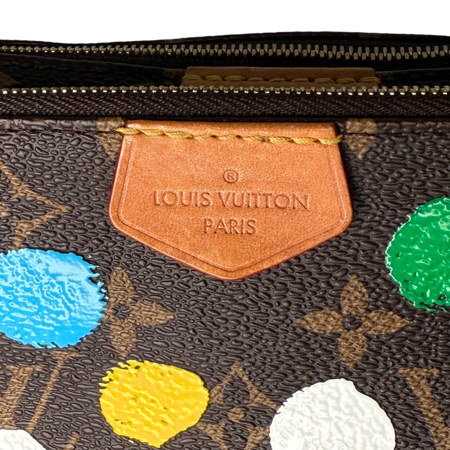 Louis Vuitton x Yayoi Kusama Multi Pochette Accessoires Monogram Multicolor M46385 / sehr gut Louis Vuitton