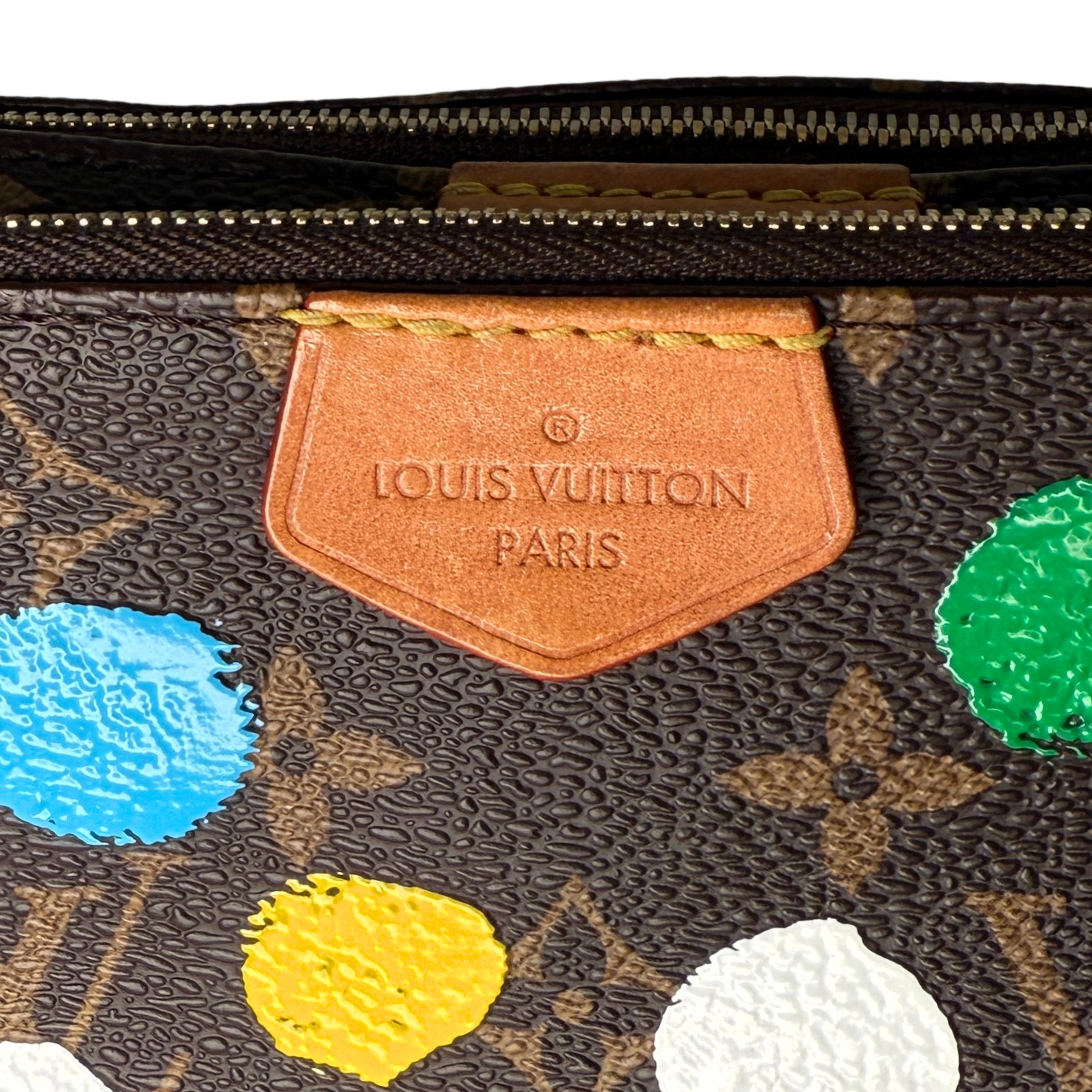 Louis Vuitton x Yayoi Kusama Multi Pochette Accessoires Monogram Multicolor M46385 / sehr gut Louis Vuitton