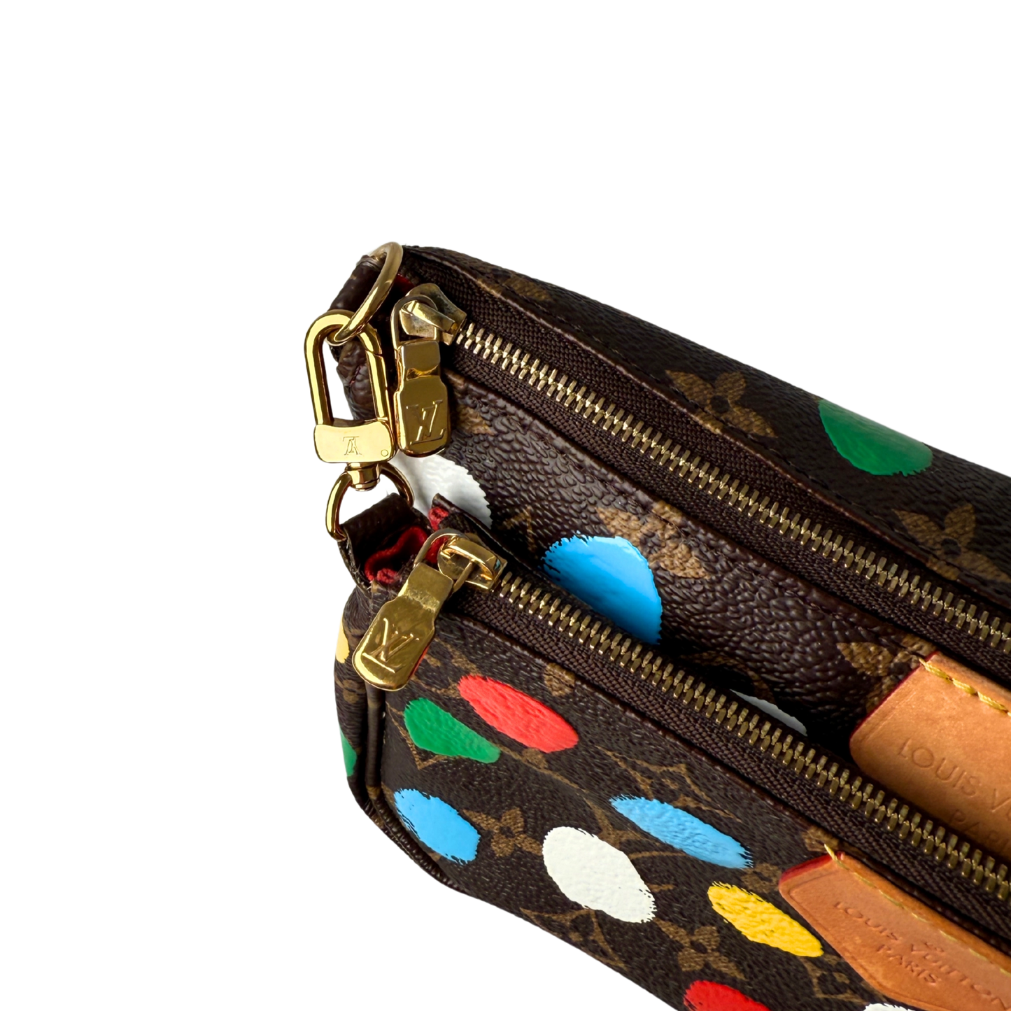 Louis Vuitton x Yayoi Kusama Multi Pochette Accessoires Monogram Multicolor M46385 / sehr gut Louis Vuitton
