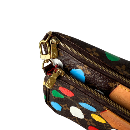 Louis Vuitton x Yayoi Kusama Multi Pochette Accessoires Monogram Multicolor M46385 / sehr gut Louis Vuitton