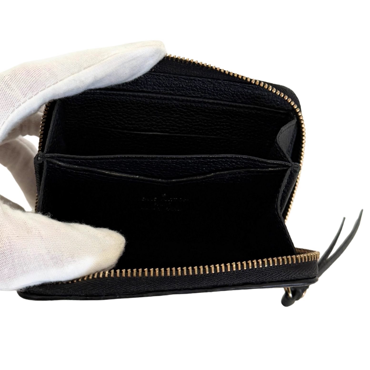 Louis Vuitton Zippy Coin Geldbörse M60574 Schwarz / sehr gut Echtheitscheck