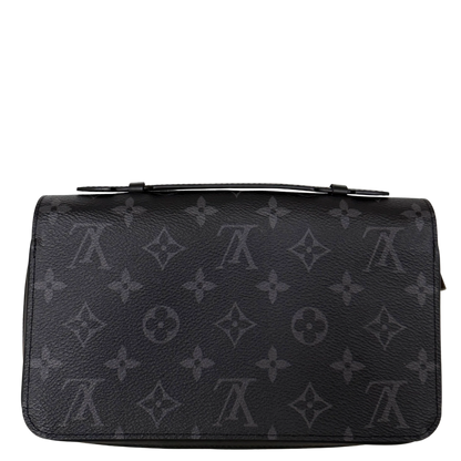 Louis Vuitton Zippy XL Wallet Monogram Eclipse M61698 Schwarz / neuwertig Louis Vuitton