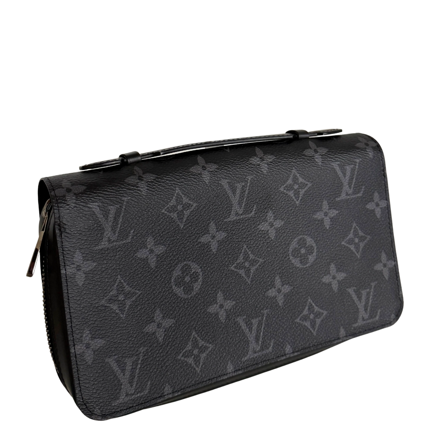 Louis Vuitton Zippy XL Wallet Monogram Eclipse M61698 Schwarz / neuwertig Louis Vuitton