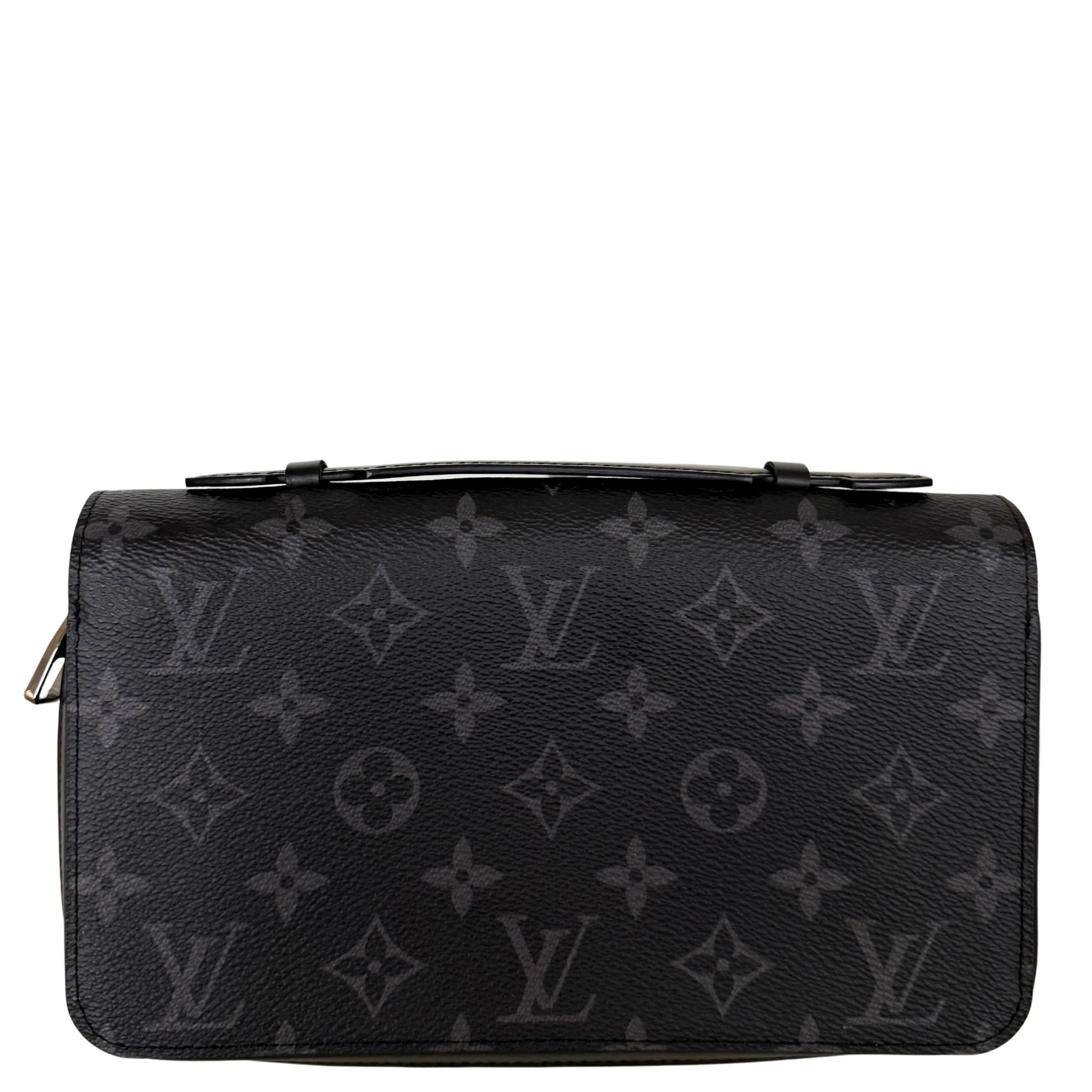 Louis Vuitton Zippy XL Wallet Monogram Eclipse M61698 Schwarz / neuwertig Louis Vuitton
