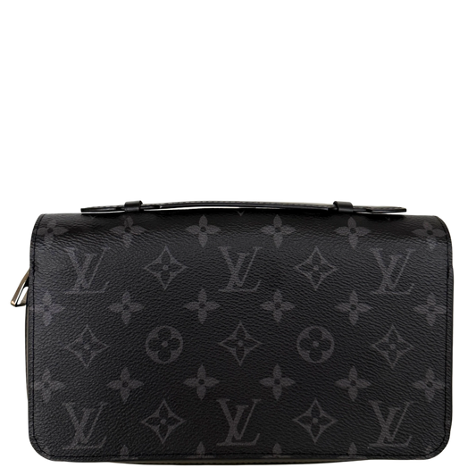 Louis Vuitton Zippy XL Wallet Monogram Eclipse M61698 Schwarz / neuwertig Louis Vuitton