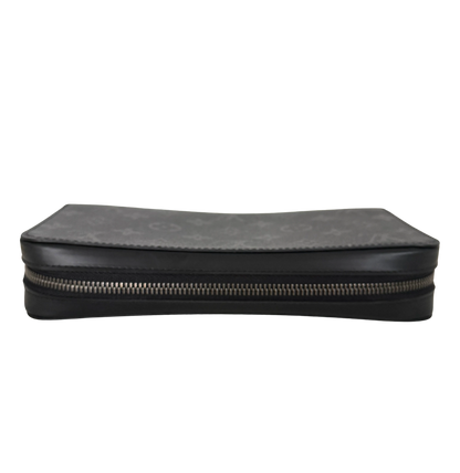 Louis Vuitton Zippy XL Wallet Monogram Eclipse M61698 Schwarz / neuwertig Louis Vuitton