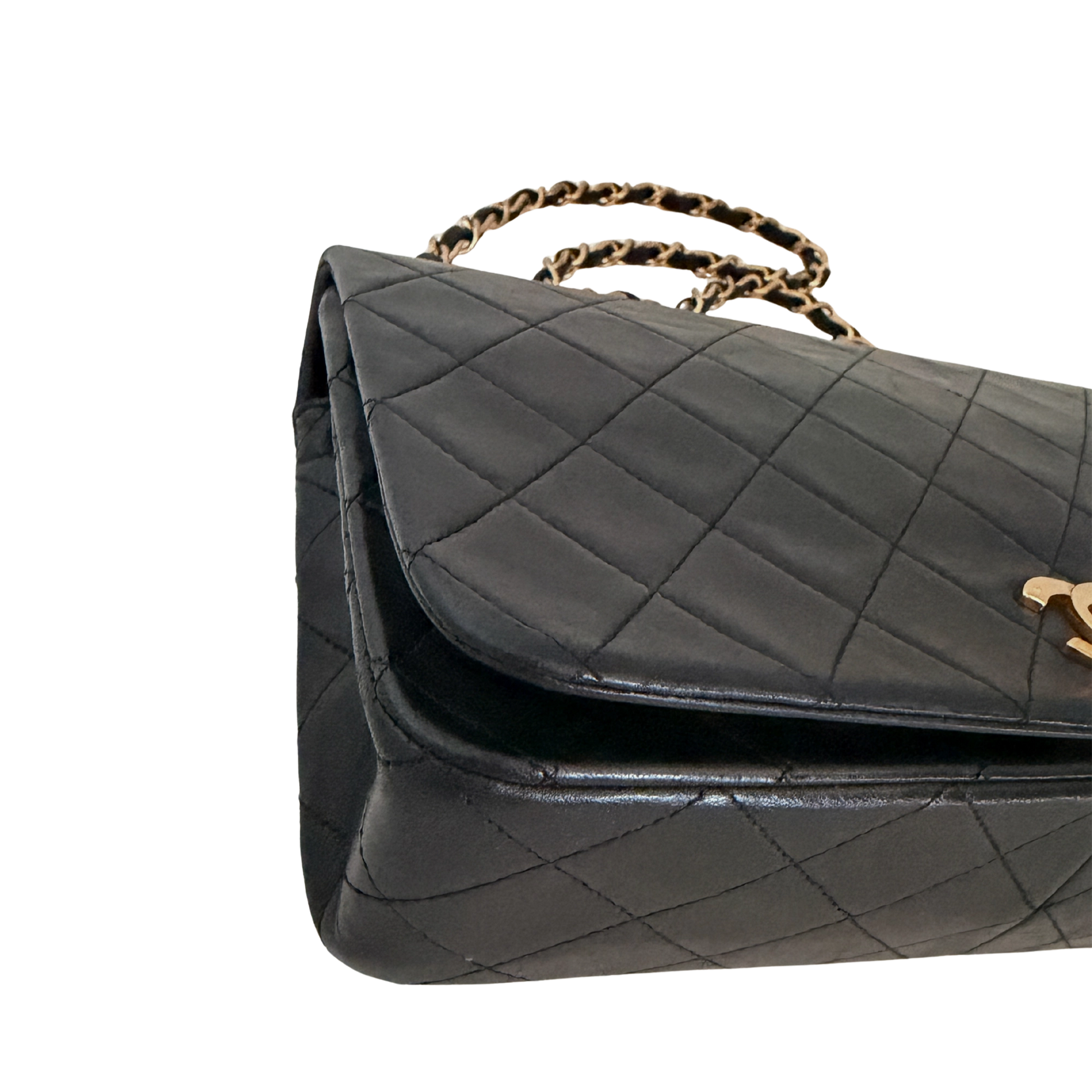 Chanel Timeless Single Flap Small Lammleder Schwarz / gut Chanel