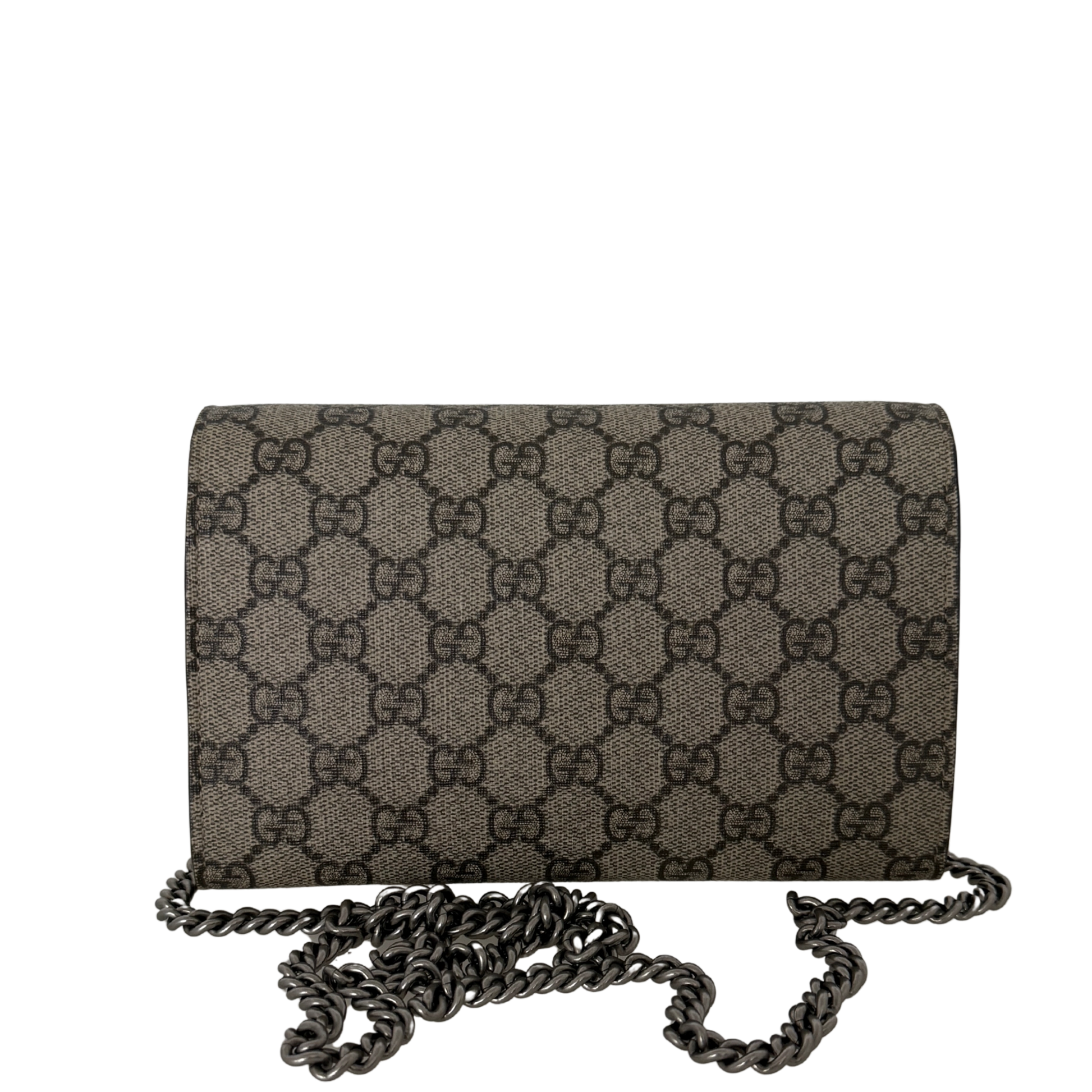 Gucci Dionysus GG Supreme  Wallet on Chain / neuwertig Gucci