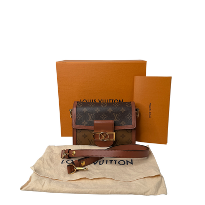Louis Vuitton Mini Dauphine Monogram Reverse Canvas Fullset / sehr gut Louis Vuitton