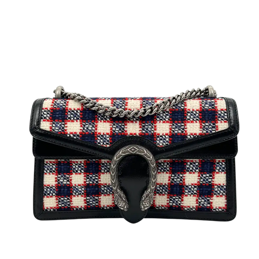 Gucci Dionysus GG Schultertasche klein Multicolor Tweed / neuwertig Gucci