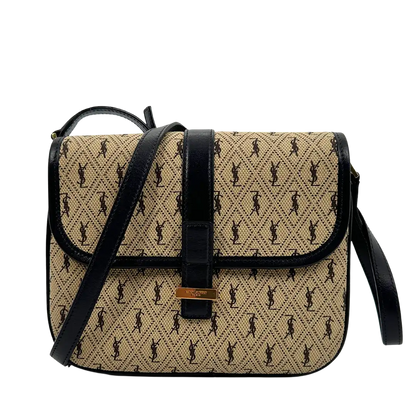Saint Laurent YSL Canvas Small Le Monogramme Besace Bag Beige / sehr gut