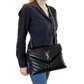 Saint Laurent YSL LouLou Medium Leder schwarz silberne Hardware / sehr gut Saint Laurent