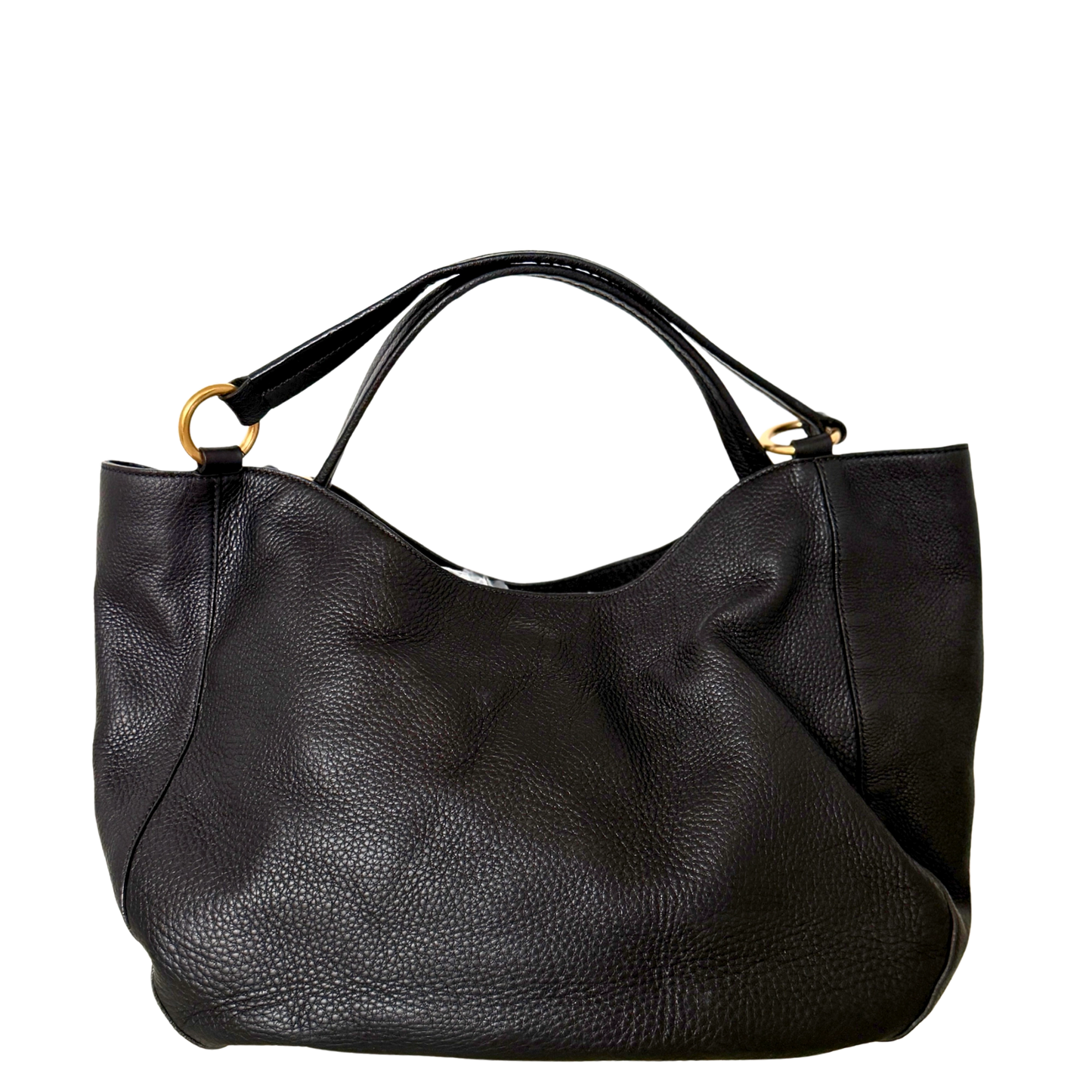 Gucci Kalbsleder Tote Bag schwarz goldene Hardware / sehr gut Gucci