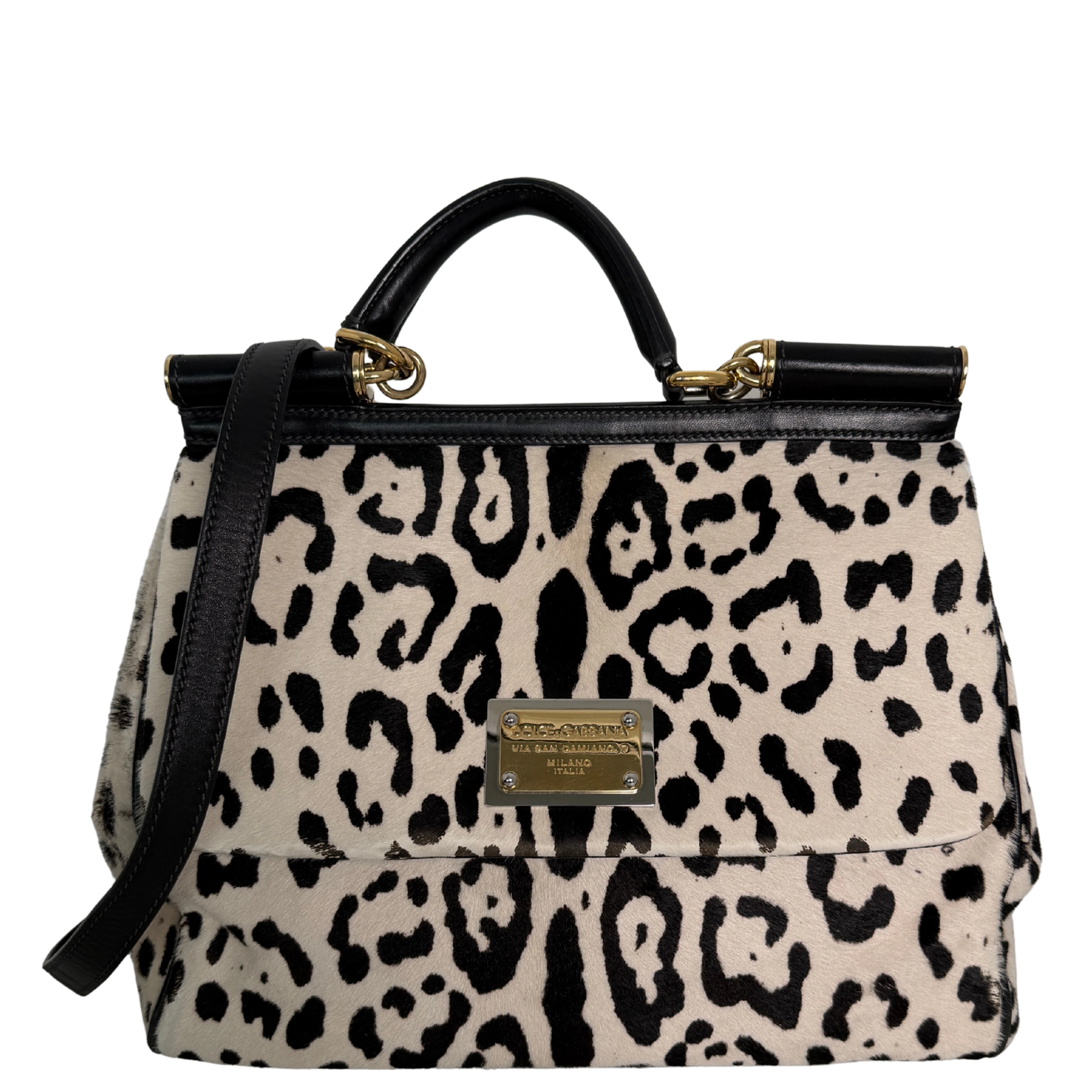 Dolce & Gabbana Miss Sicily Leopard Muster Pferdehaar / gut Dolce & Gabbana