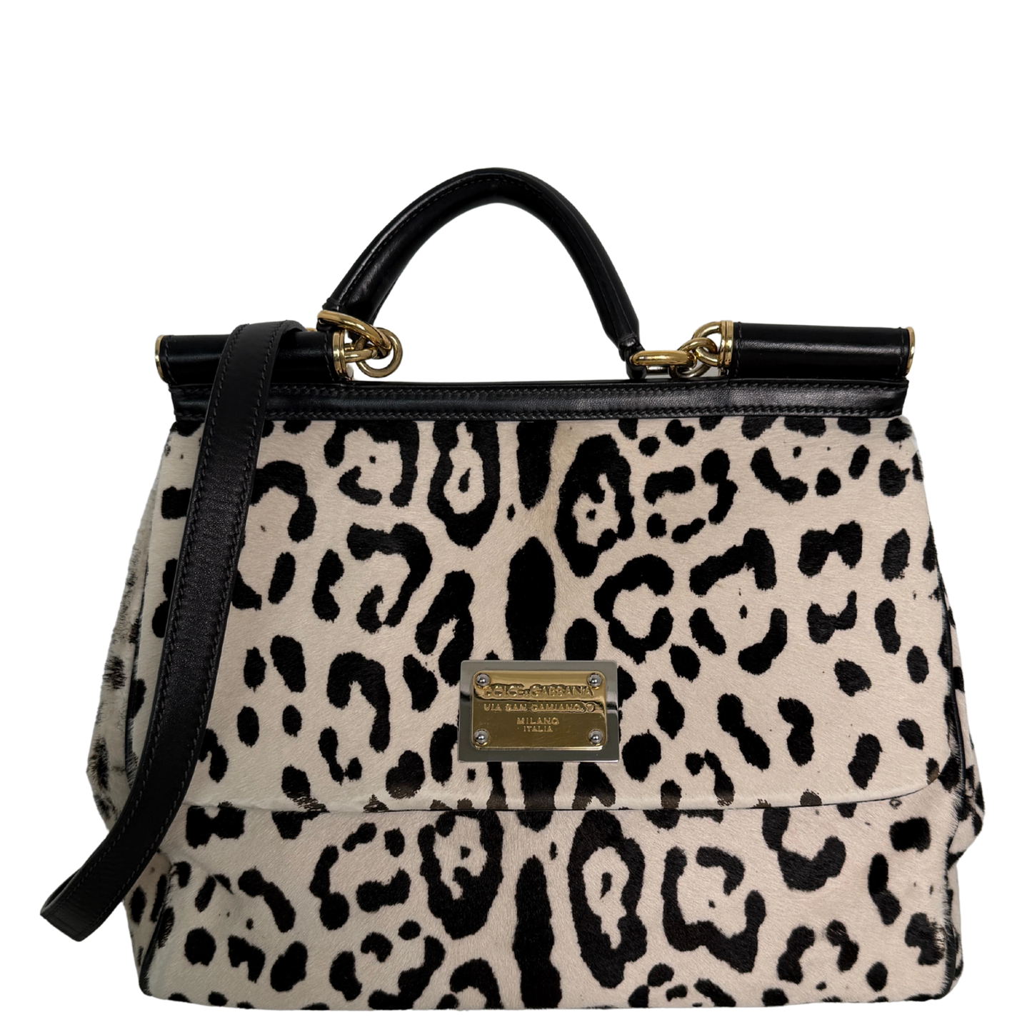 Dolce & Gabbana Miss Sicily Leopard Muster Pferdehaar / gut Dolce & Gabbana