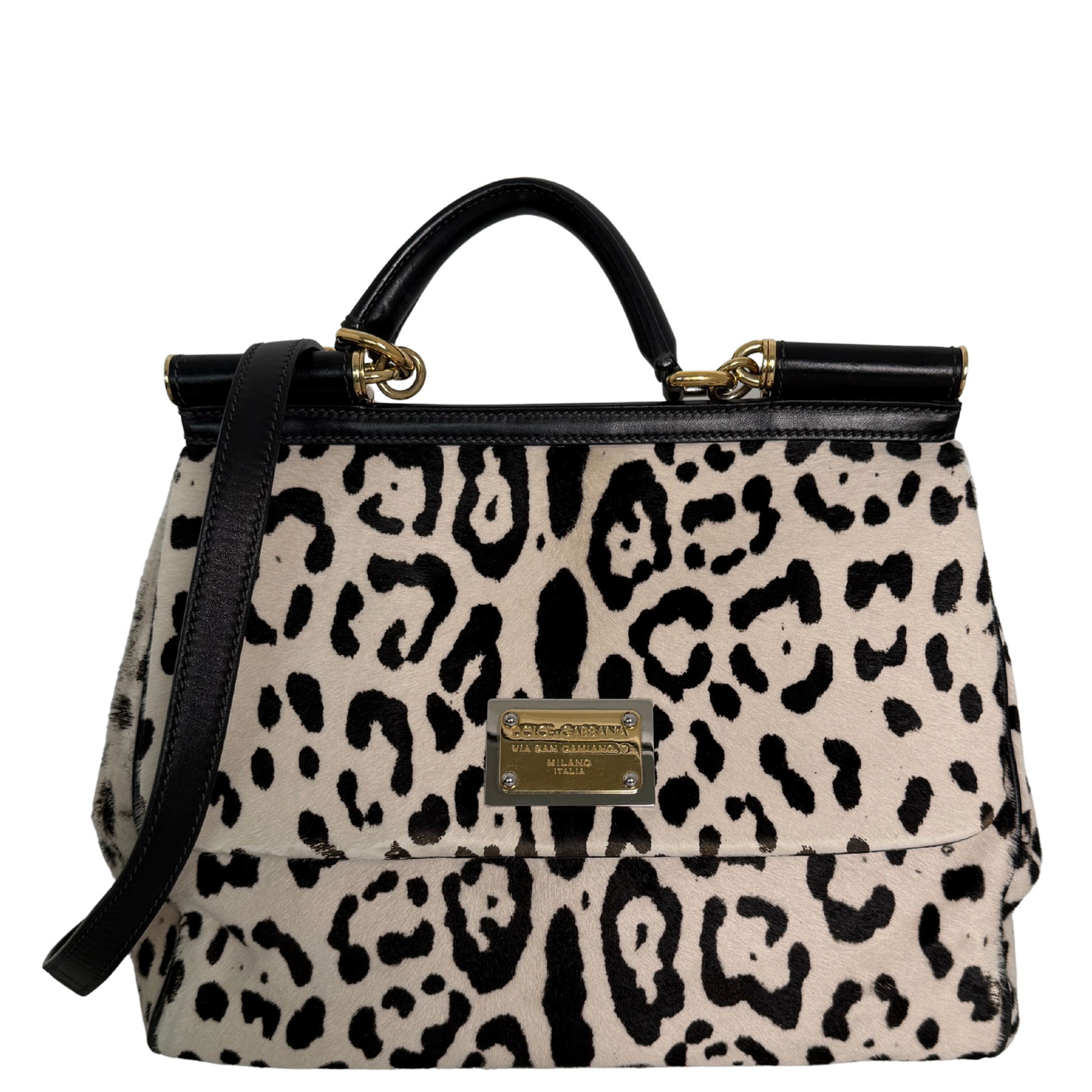 Dolce & Gabbana Miss Sicily Leopard Muster Pferdehaar / gut Dolce & Gabbana