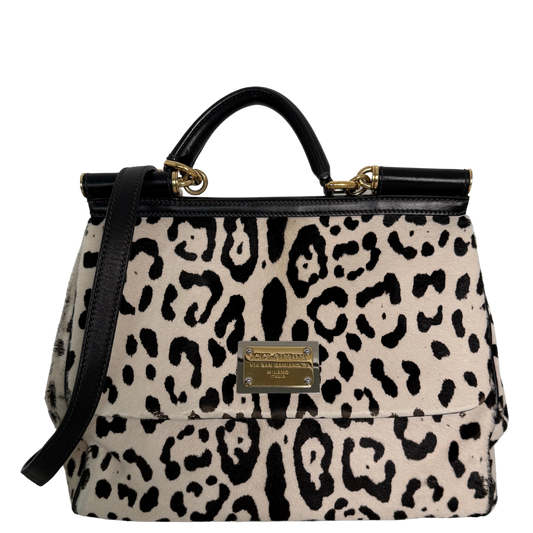 Dolce & Gabbana Miss Sicily Leopard Muster Pferdehaar / gut Dolce & Gabbana