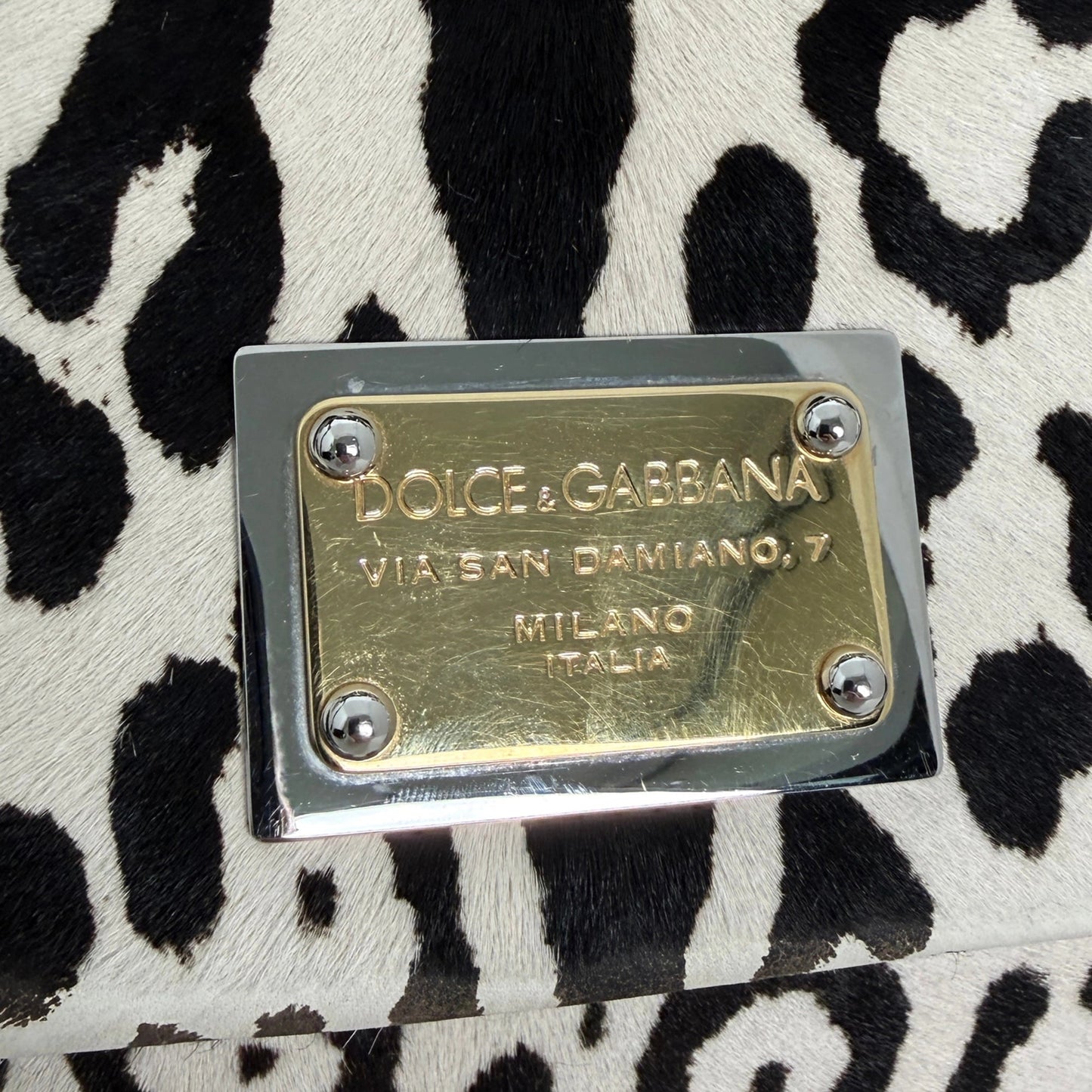 Dolce & Gabbana Miss Sicily Leopard Muster Pferdehaar / gut Dolce & Gabbana