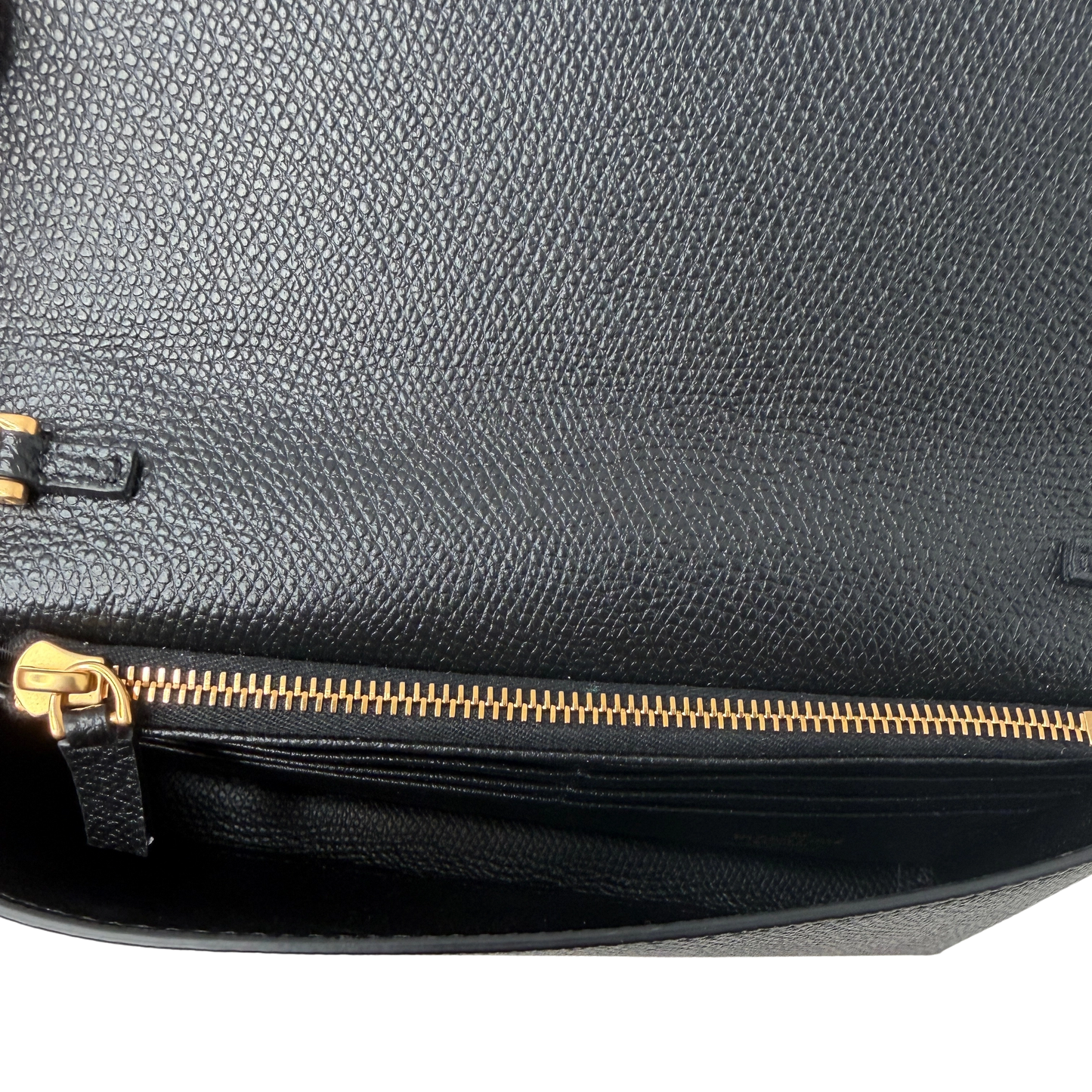 Valentino VLogo Wallet on Chain Kalbsleder schwarz / neuwertig Valentino