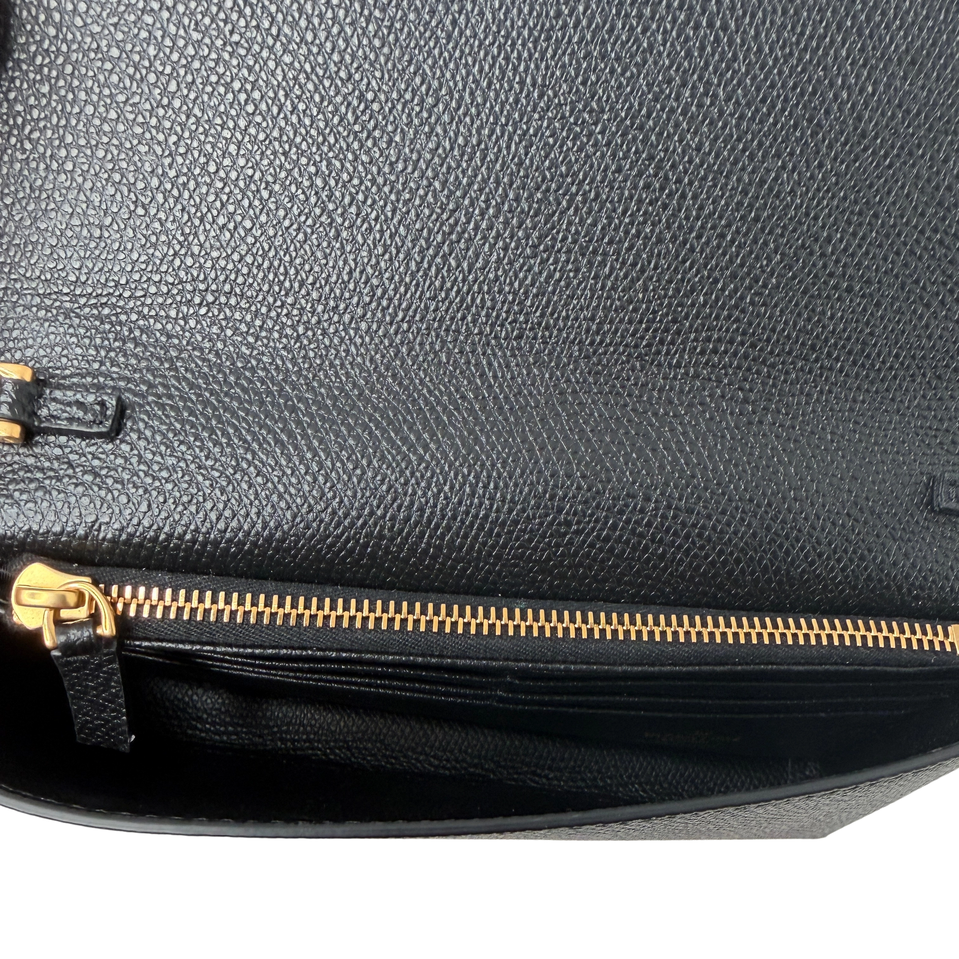 Valentino VLogo Wallet on Chain Kalbsleder schwarz / neuwertig Valentino
